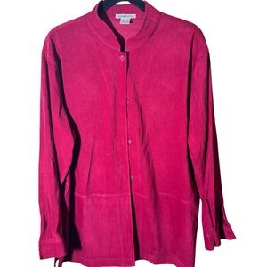 Stylish Red Button-Up Shirt